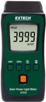 Extech SP505 Pocket Solar Power Meter, Measure Solar Power Light Level in Watts Per Square Meter (W/m²) or BTU (ft²*h), Built-in Solar Light Sensor with Precision Photo Diode, Zero Function, Data Hold Freezes Current Reading On Display, Tripod Mount, Complete with Two AAA Batteries and a Pouch, UPC 793950485057 (SP-505 SP 505) 
