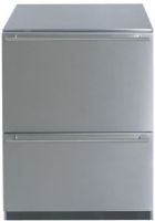 Summit SP6DS-2D-7 Two-Drawer Stainless Stell Refrigerator, 24-Inch, Fully automatic defrost, Internal forced air circulation, Drawer interiors are stainless steel, Four level legs, Anti tip bracket included, Wrapped stainless steel drawers (SP6DS2D7 SP6DS-2D7 SP6DS-2D SP6DS2D SP6DS SP6DS-2D-7) 