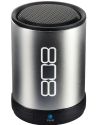 808 SP880SL Canz Bluetooth Wireless Speaker - Silver; 30-foot wireless operating range; Bluetooth v2.1 (profile A2DP); LED pairing indicator, and pairing button; Includes: 1 CANZ speaker, USB charging cable and an Aux-in cable; Dimensions: 3.19 inches high by 2.36 inches wide; Warranty: 1 Year Limited Warranty; Color: Silver; UPC 044476114748 (SP880SL SP-880RSL) 