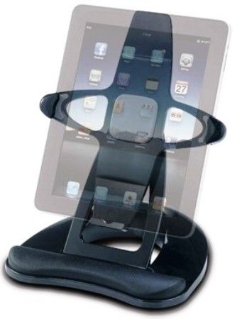 Aidata SPA001 SpinPad for iPad, Perfect workstation for you and your iPad, Easily adjust angle to watch videos or view pictures comfortably, Soft wrist rest lets you type comfortably, Easily adjust between vertical and hotizontal view, EAN 4711234790624 (SPA-001 SPA 001 SP-A001)