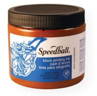 Speedball 3706 Water Soluble Block Printing Ink 16 oz Brown; Dries to a rich, satiny finish; Easy clean up with water; Super for all printing surfaces including linoleum, wood, Flexible Printing Plate, Speedy-Cut, Speedy Stamp blocks, and Polyprint; Excellent for use in schools and at home; Ink conforms to ASTMD-4236; 16 oz; Brown; Shipping Weight 1.80 lbs; Shipping Dimensions 3.62 x 3.62 x 3.50 inches; UPC 651032037061 (SPEEDBALL3706 SPEEDBALL-3706  INK PRINTMAKING) 