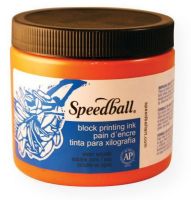 Speedball 3707 Water Soluble Block Printing Ink 16 oz Orange; Dries to a rich, satiny finish; Easy clean up with water; Super for all printing surfaces including linoleum, wood, Flexible Printing Plate, Speedy-Cut, Speedy Stamp blocks, and Polyprint; Excellent for use in schools and at home; Ink conforms to ASTMD-4236; 16 oz; Orange; Shipping Weight 1.80 lbs; Shipping Dimensions 3.62 x 3.62 x 3.50 inches; UPC 651032037078 (SPEEDBALL3707 SPEEDBALL-3707 INK PRINTMAKING) 