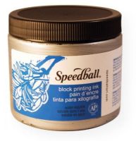 Speedball 3714  Water Soluble Block Printing Ink 16 oz. Silver; Dries to a rich, satiny finish; Easy clean up with water; Super for all printing surfaces including linoleum, wood, Flexible Printing Plate, Speedy-Cut, Speedy Stamp blocks, and Polyprint; Excellent for use in schools and at home; Ink conforms to ASTMD-4236; 16 oz; Silver; Shipping Weight 1.80 lbs; Shipping Dimensions 3.62 x 3.62 x 3.50 inches; UPC 651032037146 (SPEEDBALL3714 SPEEDBALL-3714 PAINTING) 
