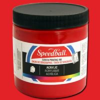 Speedball 4627 Acrylic Screen Printing Dark Red, 8 oz; Brilliant colors for use on paper, wood, and cardboard; Cleans up easily with water; Non-flammable, contains no solvents; AP non-toxic, conforms to ASTM D-4236; Can be screen printed or painted on with a brush; Archival qualities; 8 oz. Dark Red; Dimensions 2.88" x 2.88" x 3.25"; Weight 0.84 lbs; UPC 651032046278 (SPEEDBALL 4627 ALVIN 8oz DARK RED) 