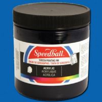 Speedball 4631 Acrylic Screen Printing Ultramarine Blue, 8 oz; Brilliant colors for use on paper, wood, and cardboard; Cleans up easily with water; Non-flammable, contains no solvents; AP non-toxic, conforms to ASTM D-4236; Can be screen printed or painted on with a brush; Archival qualities; 8 oz. Ultramarine Blue; Dimensions 2.88" x 2.88" x 3.25"; Weight 0.84 lbs; UPC 651032046318 (SPEEDBALL 4631 ALVIN 8oz ULTRAMARINE BLUE) 