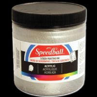 Speedball 4637 Acrylic Screen Printing Black, 8 oz; Brilliant colors for use on paper, wood, and cardboard; Cleans up easily with water; Non-flammable, contains no solvents; AP non-toxic, conforms to ASTM D-4236; Can be screen printed or painted on with a brush; Archival qualities; 8 oz. Black; Dimensions 2.88" x 2.88" x 3.25"; Weight 0.84 lbs; UPC 651032046377 (SPEEDBALL 4637 ALVIN 8oz BLACK) 