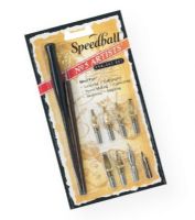 Speedball H2962 No. 5 Artists' Project Set; Contains eight different pens for lettering, calligraphy, poster making, sketching, cartooning, and mapping; Includes two different penholders; Shipping Weight 0.06 lb; Shipping Dimensions 7.5 x 4.25 x 0.12 in; UPC 651032029622 (SPEEDBALLH2962 SPEEDBALL-H2962 ARTWORK LETTERING CALLIGRAPHY) 