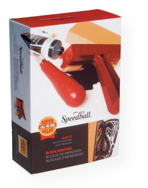 Speedball H3471 Super Value Block Printing Starter Kit; Includes the essentials needed to get started in block printing; Perfect for beginners, students, or printmakers; Kit includes: 4