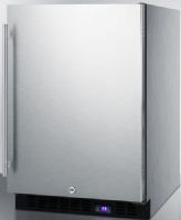 Summit SPFF51OSCSSIM Frost-free Outdoor All-freezer for Built-in or Freestanding Use with Factory Installed Icemaker in Complete Stainless Steel, 4.72 cu.ft. Capacity, Reversible door, RHD Right Hand Door Swing, Weatherproof design, Digital thermostat, Recessed LED light, Adjustable shelves, Factory installed lock (SPFF-51OSCSSIM SPFF 51OSCSSIM SPFF51OSCSS SPFF51OS SPFF51) 
