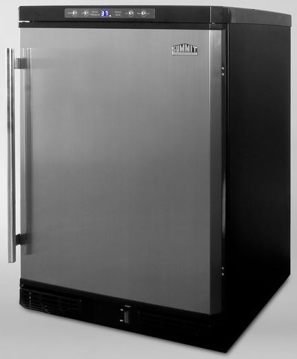 Summit SPR620OS Outdoor Refrigerator, Stainless Steel, Compact All-Refrigerator with Adjustable Glass Shelves (SPR6200S SPR62OOS SPR620O)