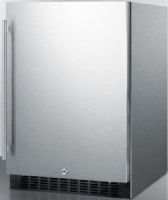 Summit SPR627OSCSS Outdoor All-refrigerator for Built-in Use, Stainless Steel Wrapped Exterior, 4.6 cu.ft. Capacity, Reversible door, RHD Right Hand Door Swing, ENERGY STAR certified commercial performance, Stainless steel door, Factory installed lock, Professional handle, Frost-free operation, Digital thermostat, Recessed LED light (SPR-627OSCSS SPR 627OSCSS SPR627OS SPR627) 
