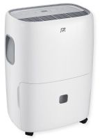 Sunpentown SD-53E Dehumidifier; Rated 50 Pints/Day Per ENERGY STAR; Full Bucket Indicator with Auto Shut-Off; Memory IC; Washable Air Filter with Reminder Indicator; Removable Bucket; Continuous Drainage Option; Casters for Easy Mobility; Dimensions 15.04" x 12.01" x 25.2"; Weight lb (SUNPENTOWNSD53E SUNPENTOWNSD-53E SUNPENTOWN-SD-53E SPTSD53E SPT-SD-53E) 