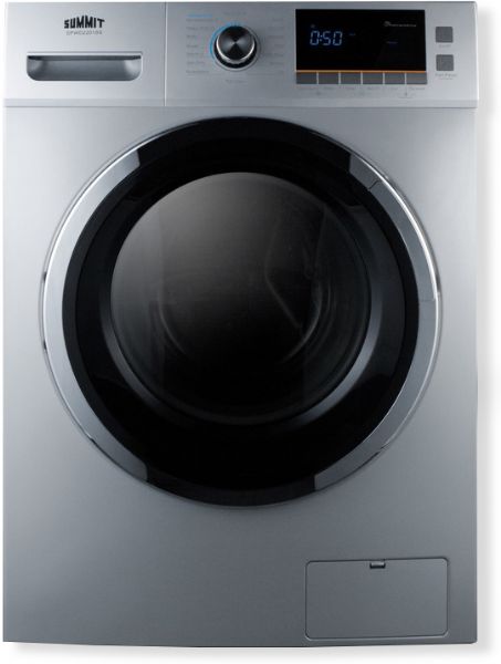 Summit SPWD2201SS All-in-One Washer Dryer Combo; Full 15 lb. wash capacity in a slim-fitting 24