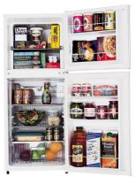Sanyo SR-4800W Frost Free Refrigerator Freezer, 4.84 Cu Ft, White, 3.46 cu. ft. Fresh Food/1.38 cu. ft. Frozen Food, Frost-Free; Full-Width Frozen Food Compartment with Two Ice Trays (SR 4800W SR4800W SR-4800 SR4800) 