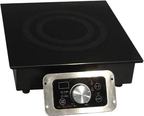 Sunpentown SR-183R Built-In Commercial Range, 1800W Power, SmartScan technology, 5mm thick tempered glass cooktop, Choice of power or temperature mode, Power mode 1-20 levels (350-1800W), Temperature mode 90-440F (in 20F increments, except 170-180/260-270/350-360F), Large LED power/temp display, UPC 876840006492 (SR183R SR 183R SR-183)