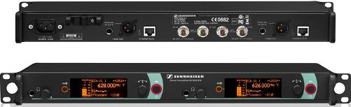 Sennheiser SR 2050 IEM-G Model 504058 Dual Channel Stereo Wireless Monitor Twin Transmitter (558 - 626 MHz), Rugged 19