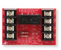 Seco-Larm SR-2212-C5AQ Relay Module for 12 or 24 Volt-DC Trigger Voltage, Red and Black; UPC 676544013273; (SECOLARMSR2212C5AQ SECOLARM SR-2212C5AQ SECOLARM SR-2212-C5AQ SECOLARM SR 2212 C5AQ SECOLARM SR2212 C5AQ SECOLARM SR/2212/C5AQ) 
