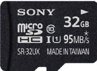 Sony SR32UXA/TQ microSDHC 32GB High Speed Memory Card Fits with Smartphone, Tablet, Digital Cameras, PC or POV Cameras; UHS-1, Class 10; Up to 95 MB/s Read Speed; Up to 50 MB/s Write Speed; Waterproof, Dust-proof, Static-proof; Includes SD Adapter; UPC 027242284753 (SR32UXATQ SR-32UXA/TQ SR32UXA-TQ SR-32UXA-TQ SR32UXA) 