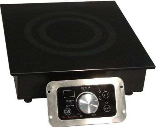 Sunpentown SR-343R Built-In Commercial Range (208-240V), 3400W Power, SmartScan technology, 5mm thick tempered glass cooktop, Choice of power or temperature mode, Power mode 1-20 levels (2000-3400W), Temperature mode 90-440F (32-226C), Large LED power/temp display, Displays in F or C, Simple knob-set thermostat control, UPC 876840004900 (SR343R SR 343R SR-343)