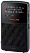 Sangean SR-35 FM/AM Handheld Receiver With Built-in Speaker; Analog Tuning; AM / FM 2 Bands; Hand-Held Size; Excellent Sound and Reception; Built-In Speaker; Earphones Jack; Large Dial Scale with Smooth Tuning; Dimensions 1.3" x 4.5" x 3.1"; Weight 1 lbs; UPC 729288029182 (SANGEANSR35 SANGEAN SR35 SR-35) 
