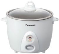 Panasonic SR-G10G Cup Rice Cooker/Steamer, 5.5 cups uncooked rice Capacity, 2-11 cups cooked rice, 4-Hour of  Keep Warm Feature, White Color, Glass Lid, Non-Stick coated pan, 450W Power Consumption, 120V AC, 60 Power Supply (SR-G10G SR G10G SRG10G)