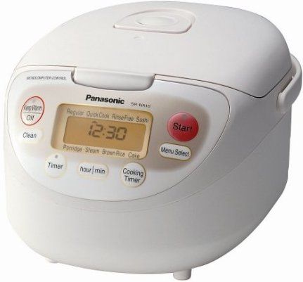 Panasonic 5.5 Cup White Rice Cooker 