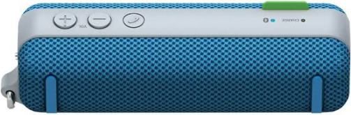 Sony SRS-BTS50/BLUE Portable Splash-Proof Bluetooth Wireless Speaker System, Blue, 2.5 W + 2.5 W (10% T.H.D. at 1 kHz) Speaker Output, Impedance 3.2 Ohms, Approximately 1-9/16 in. (39 mm) diameter Full Range Speaker, One-touch Listening with NFC (Near Field Communications), Automatic Surround Mode, UPC 027242871212 (SRSBTS50BLUE SRS BTS50/BLUE SRS-BTS50BLUE SRS-BTS50 BLUE)