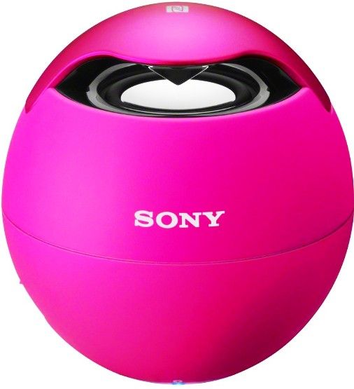 Sony SRS-BTV5/PINK Bluetooth Wireless Speaker System with NFC, Integrated Audio Amplifier, Bluetooth, Near Field Communication Connectivity Interfaces, Microphone Built-in Devices, Hands-free calls capability Additional Features, For use with Sony XPERIA acro S, Ion, L, M, M dual, P, S, SL, SP, T, TL, TX, Z, Z1, Z1S, ZL, UPC 027242860155 (SRS BTV5 PINK SRSBTV5PINK SRS-BTV5-PINK SRSBTV5 SRS-BTV5 SRS BTV5)