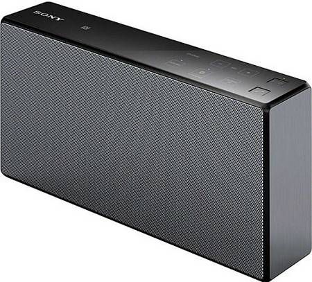 Sony SRSX55/BK Powerful Portable Bluetooth Speaker, Black, 30W Peak Power, Single Passive Radiator, Easy Pairing with NFC, Easily connect with One-Touch Listening and stream high-fidelity sound and calls thanks to LDAC and other Sony technologies, Built-in subwoofer and passive radiator for rich bass and up to 10-hours of battery life, UPC 027242886643 (SRSX55BK SRSX55-BK SRSX-55/BK SRS-X55/BK)