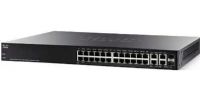 Cisco SF300-48PP-K9 Small Business 300 Series 48-Port 10 100 PoE L3  Managed Switch with Gigabit Uplinks; 48 10/100 PoE+ ports with 375W power budget, 2 10/100/1000 ports, 2 combo mini-GBIC ports; Embedded security to protect management data traveling to and from the switch and encrypt network communications (SF30048PPK9 SF30048PP-K9 SF300-48PPK9 SF300-48PP) 