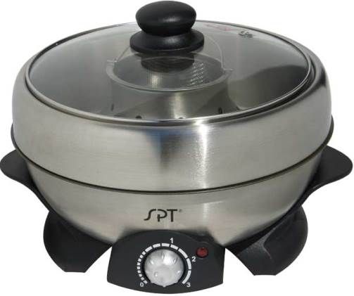 Sunpentown SS-301 Multi-Cooker (Shabu-Shabu & Grill); 1000W Power, Pot (diameter x depth) 9