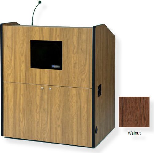 Amplivox Ss3430 Multimedia Sound Smart Podium Walnut For