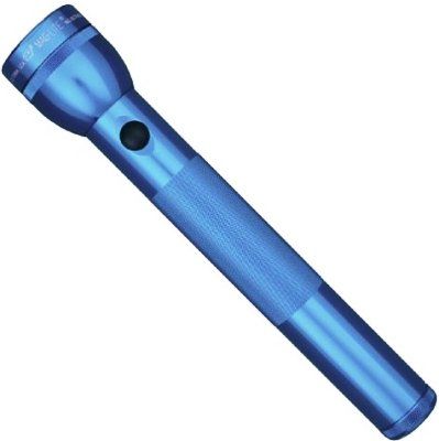 Maglite SS3D116 3D-Cell Flashlight in Blue, High-intensity light beam, 1/2 turn, cam action focus, spot-to-flood, Self-cleaning rotary switch, 3 position, On, Off, and Signal (Manual, Momentary On-Off), High-intensity adjustable light beam (Spot to Flood) (SS3D-116 SS-3D116 S3D116 SS3-D116) 