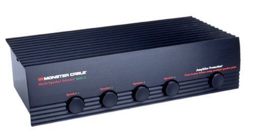 Monster Cable SS4 Multi-Speaker Selector, 1 input to 4 outputs (SS-4 SS 4 SS4) 