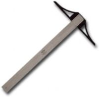 Alvin S/S48 S/S Series, 48" Stainless Steel Professional T-Square; Features a 1.5" wide spring-tempered stainless steel blade and black cast aluminum head, securely riveted; Head is 11.5" wide and blade is 1.2mm thick; Precision-made for accuracy, durability, and longevity; 48" long; Without graduations; Made for accuracy and durability; Dimension 50" x 12" x 0.25"; Weight 1.31 lbs; UPC 088354062455 (ALVINSS48 ALVIN SS48 S S48 S-S48 S/S48) 