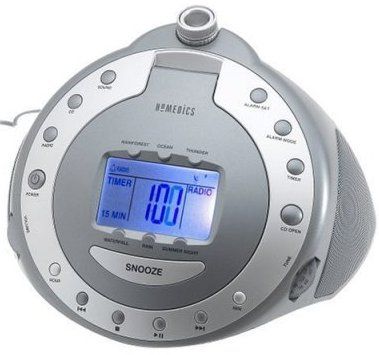 Homedics SS-6000 Sound Spa With CD, Atomic Time, & Projection Clock, CD player with Dual Mono Sound System, AM/FM clock radio with LCD display and CD player, Auto-timer lets you choose how long you listen - 15, 30, 60 minutes or continuously (SS 6000 SS6000)