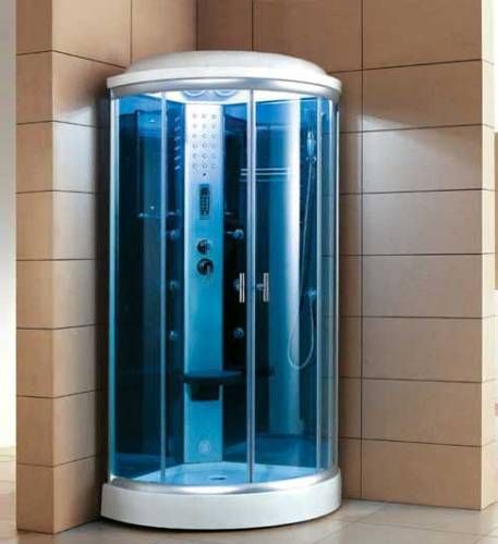 Ariel SS-9090K Steam Shower Unit, Steam Function, 6 Body massage Jets, 4 Back Acupuncture Water Massage Jets, Overhead Rainfall Shower Head, Multifunction Handheld Showerhead, Computer Control Panel, Digital Timer and Water Temp Control (SS9090K SS 9090K 9090)