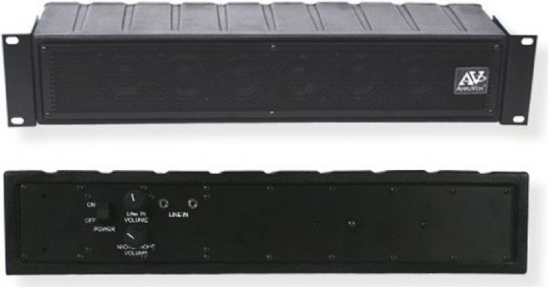 Amplivox SSB1240 Duo Tandem Line Array Soundbar with SS1240 Wired Amplifier Module, and the S1234 Line Array Speaker Module; 50 Watt amplifier; Line in volume control; Microphone volume control; Rackmount flanges; 3.5mm line in jacks; Speaker out - RCA; 12V DC power jack; XLR  0.25 TRS combo jack; On and Off switch; UPC 734680012403 (SSB1240 SS-B1240 SSB-1240 AMPLIVOXSSB1240 AMPLIVOX-SSB1240 AMPLIVOX-SSB-1240)