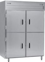 Delfield SSDFP2-SH Stainless Steel Solid Half Door Dual Temperature Reach In Pass-Through Refrigerator / Freezer - Specification Line, 15 Amps, 60 Hertz, 1 Phase, 115 Volts, Doors Access, 49.92 cu. ft. Capacity, 24.92 cu. ft. Capacity - Freezer, 24.92 cu. ft. Capacity - Refrigerator, 1/2 HP Horsepower - Freezer, 1/4 HP Horsepower - Refrigerator, 2 Number of Doors, 6 Number of Shelves, 2 Sections, Swing Door Style, Solid Door, 52" W x 31" D x 58" H Interior Dimensions, UPC 400010728596 (SSDFP2 SH 