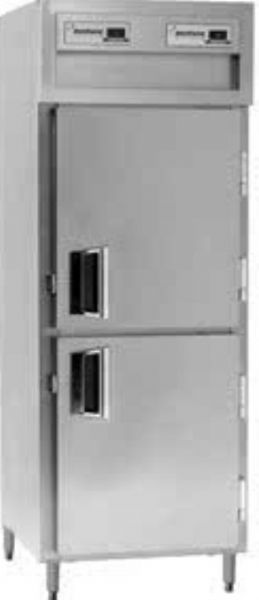 Delfield SSF1N-SH Stainless Steel One Section Solid Half Door Narrow Reach In Freezer - Specification Line, 7.8 Amps, 60 Hertz, 1 Phase, 115 Volts, Doors Access, 21 cu. ft. Capacity, Swing Door Style, Solid Door, 1/2 HP Horsepower - Freezer, Freestanding Installation, 2 Number of Doors, 3 Number of Shelves, 1 Sections, 6