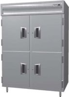 Delfield SSH2N-SH Stainless Steel Solid Half Door Two Section Narrow Reach In Heated Holding Cabinet - Specification Line, 16 Amps, 60 Hertz, 1 Phase, 120/208-240 Voltage, 1,080 - 2,160 Watts, Full Height Cabinet Size, 43.94 cu. ft. Capacity, Solid Door, 4 Number of Doors, 2 Sections, 6" adjustable stainless steel legs, Exterior digital thermometer, High/low temperature alarm, Thermostatic Control, UPC 400010729296 (SSH2N-SH SSH2N SH SSH2NSH) 
