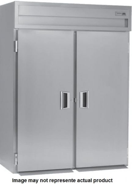 Delfield SSHPT2-S Solid Door Two Section Reach In Pass-Through Heated Holding Cabinet - Specification Line, 16 Amps, 60 Hertz, 1 Phase, 120/208-240 Voltage, 1,080 - 2,160 Watts Wattage, Full Height Cabinet Size, 51.92 cu. ft. Capacity, Stainless Steel Construction, Thermostatic Control, Solid Door, Shelves Interior Configuration, 4 Number of Doors, 2 Sections, 6