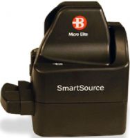 Burroughs SSM1-MICROELITE SmartSource Micro Elite Check Scanner; Single-Feed throughput can exceed 45 documents per minute; Document size; Height 2.00 to 6.00 inches (5.08 to 15.24 cm), Imaged height 4.25 inches (10.80 cm), Length 2.90 to 9.25 inches (7.37 to 23.5 cm); Front and rear image capture at 300 dots per inch (dpi) (SSM1MICROELITE SSM1 MICROELITE) 