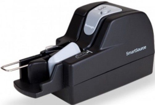Burroughs SSP1120100-PKA SmartSource Professional Check Scanner; Up to 300 DPI output resolution; Patented magnetic head reads E13B/CMC7 fonts; MICR read complemented with OCR processing (MOCR) for increased accuracy; Document throughput of 120 documents per minute (dpm); Infrared double-feed detection (SSP1120100PKA SSP1120100 PKA SSP-1120100-PKA)
