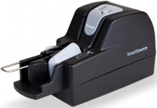 Burroughs SSP180100-PKA SmartSource Professional Check Scanner; Up to 300 DPI output resolution; Patented magnetic head reads E13B/CMC7 fonts; MICR read complemented with OCR processing (MOCR) for increased accuracy; Document throughput of 80 documents per minute (dpm); Infrared double-feed detection (SSP180100PKA SSP180100 PKA SSP-180100-PKA)