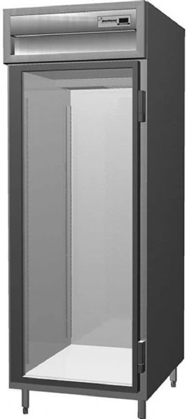Delfield SSR1S-G Stainless Steel One Section Glass Door Shallow Reach In Refrigerator - Specification Line, 6 Amps, 60 Hertz, 1 Phase, 115 Volts, Doors Access, 18 cu. ft. Capacity, Swing Door Style, Glass Door, 1/4 HP Horsepower, Freestanding Installation, 1 Number of Doors, 3 Number of Shelves, 1 Sections, 6