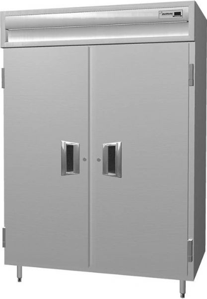 Delfield SSR2S-S Stainless Steel Two Section Solid Door Shallow Reach In Refrigerator - Specification Line, 7.8 Amps, 60 Hertz, 1 Phase, 115 Volts, Doors Access, 18 cu. ft. Capacity, Swing Door Style, Solid Door, 1/3 HP Horsepower, Freestanding Installation, 2 Number of Doors, 6 Number of Shelves, 2 Sections, 6