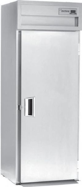 Delfield SSRRI1-S Stainless Steel One Section Solid Door Roll In Refrigerator - Specification Line, 6.8 Amps, 60 Hertz, 1 Phase, 115 Volts, Doors Access, 36.15 cu. ft. Capacity, Swing Door, Solid Door, 1/4 HP Horsepower, 1 Number of Doors, 1 Rack Capacity, 1 Sections, 30