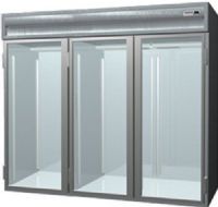 Delfield SSRRI3-G Stainless Steel Three Section Glass Door Roll In Refrigerator - Specification Line, 10 Amps, 60 Hertz, 1 Phase, 115 Volts, Doors Access, 113.28 cu. ft. Capacity, Swing Door, Glass Door, 3/4 HP Horsepower, 3 Number of Doors, 3 Rack Capacity, 3 Sections, 94" W x 30" D x 72" H Interior Dimensions, Accommodates one 28.50" x 27.25" x 72" pan rack, UPC 400010731442 (SSRRI3-G SSRRI3 G SSRRI3G) 