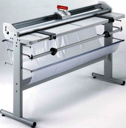 Neolt ST130 Manual Strong Trim Pro 130 Heavy-duty Paper Trimmer with Two Rotating Blades, Stand, Fixing Barand Containment Brackets, 51 in Cutting Width, 4.5 mm Max. Cutting Thickness, 130 cm Usable Cutting Length, 174 cm Lenght, 50 cm Width, 105 cm Height with Support, 87 cm Height Working Plane, 14 kg Weight of the Cutter, 20 Kg Weight of the Support (ST-130 ST 130)
